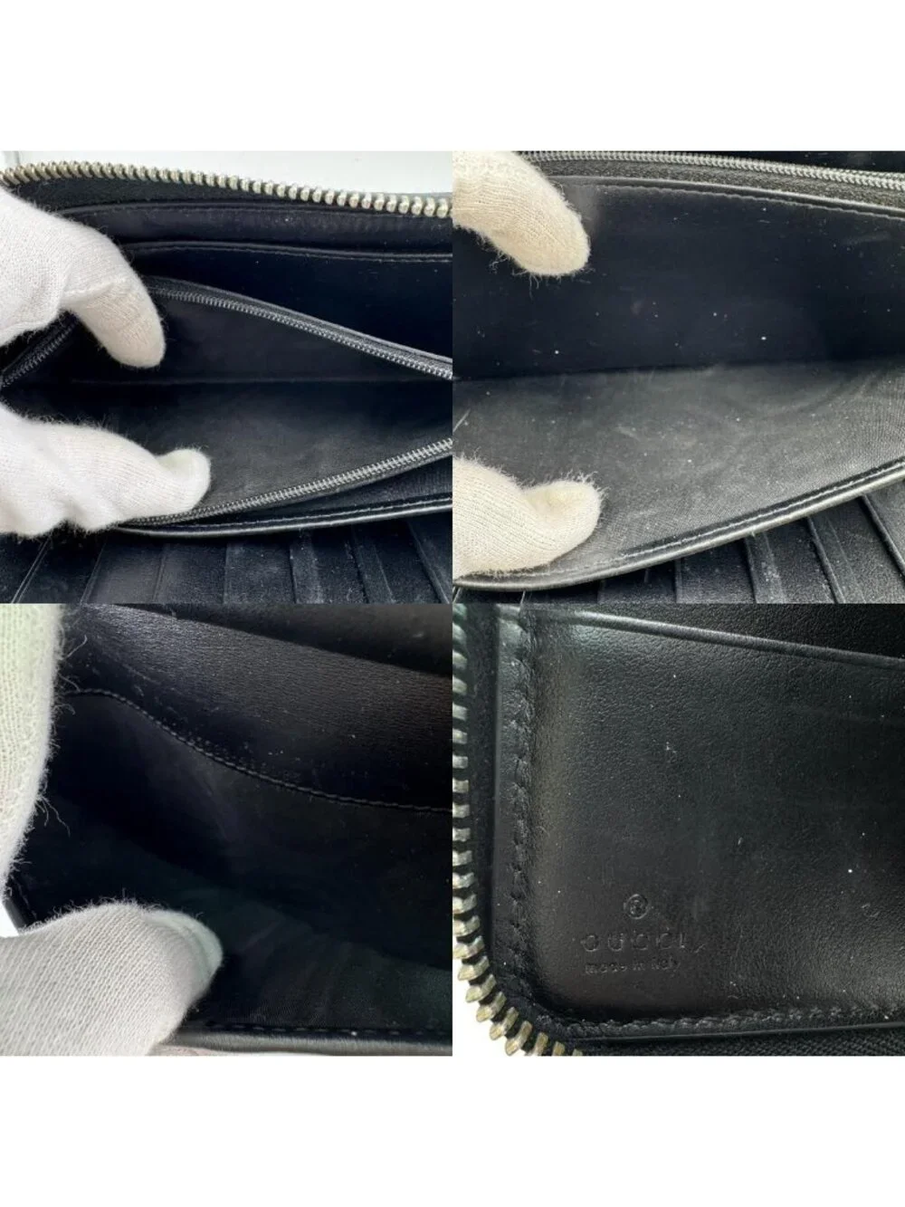 Gucci Zip Around Organizer GG Embossed Wallet